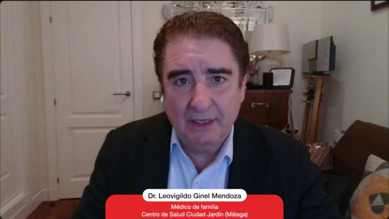 Leovigildo Ginel Mendoza durante su sesión, identificado como médico de familia del Centro de Salud Ciudad Jardín de Málaga.